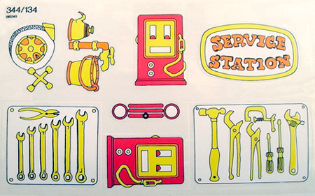 Sticker Sheet for Set 134 - (190243)