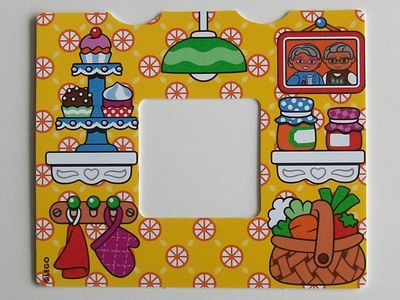 Plastic Duplo Wallpaper with Kitchen Interior Pattern (fits inside 11335)