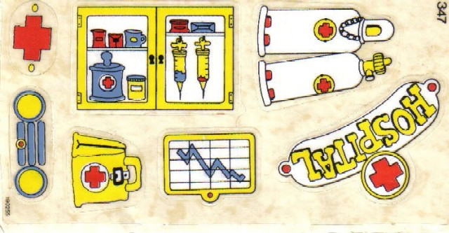 Sticker Sheet for Set 137-1, Sheet 1 - (190255)