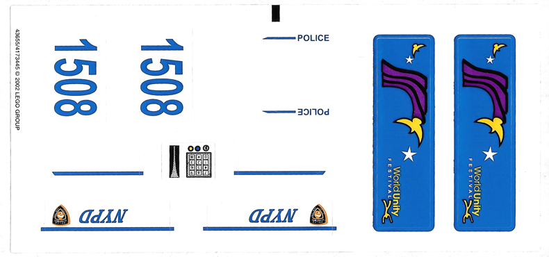 Sticker Sheet for Set 1376 - (43655/4173445)