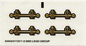 Sticker Sheet for Set 1381 - (43443/4172511)