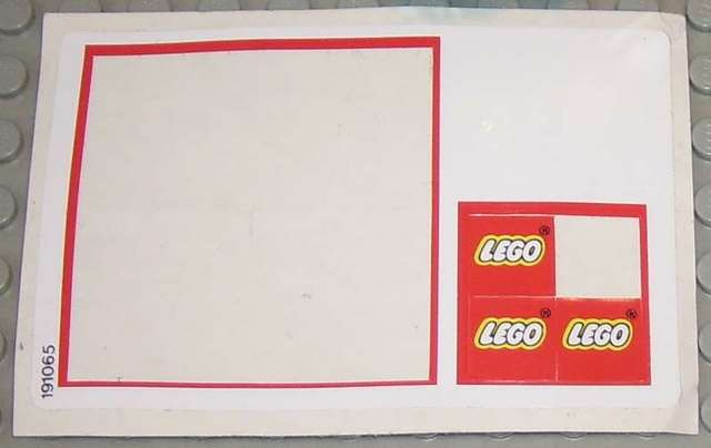 Sticker Sheet for Set 1525 - (191065)