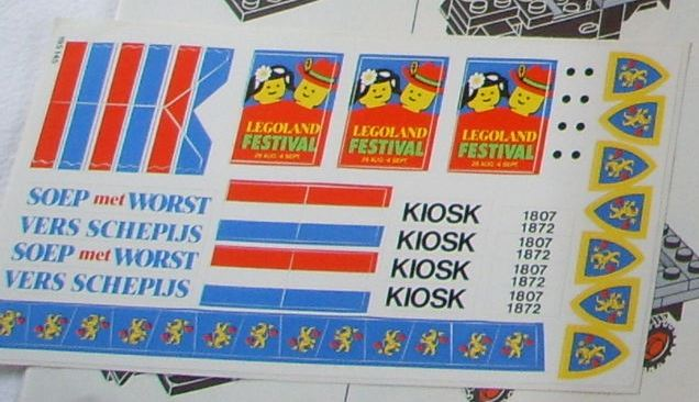 Sticker Sheet for Set 1592-2 - Dutch Version - (195145)
