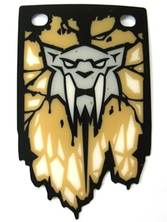 Plastic Flag 5 x 8.5 with Chima Saber-toothed Tiger Tribe Pattern