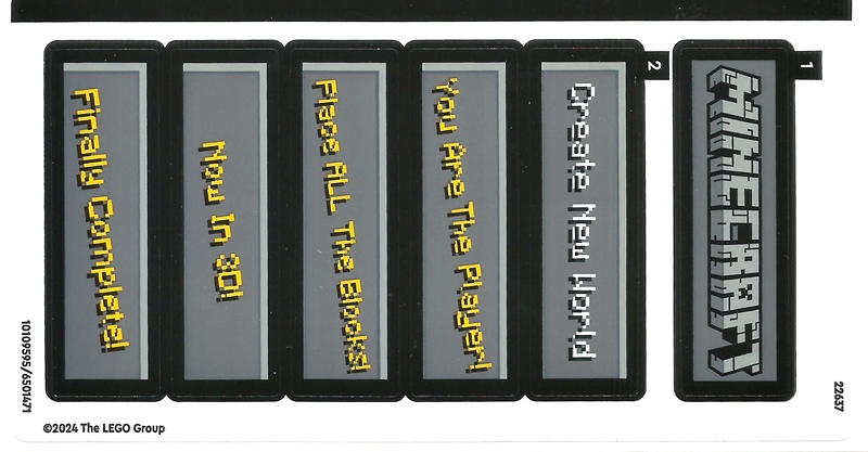 Sticker Sheet for Set 21265 - (10109595/6501471)