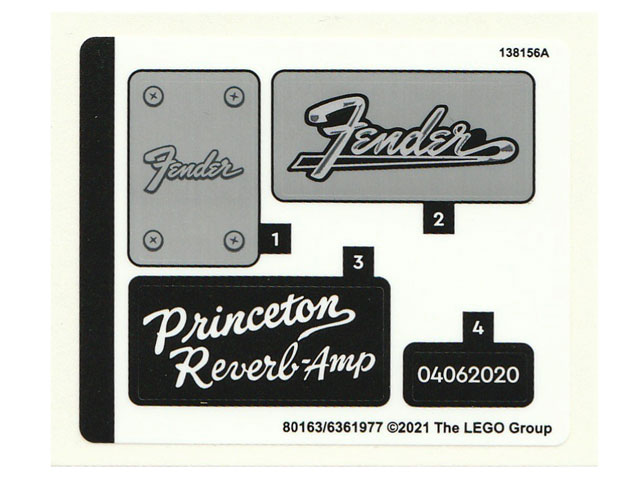 Sticker Sheet for Set 21329, Sheet 1 - (80163/6361977)