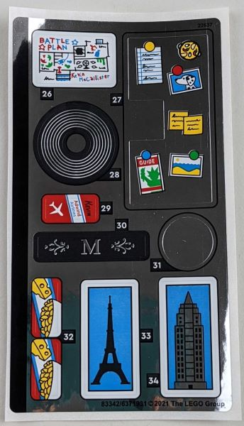 Sticker Sheet for Set 21330, Sheet 2, Mirrored - (83342/6371931)
