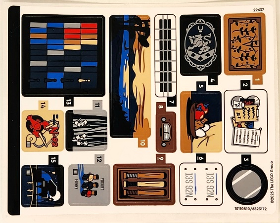 Sticker Sheet for Set 21354 - (10110810/6523172)