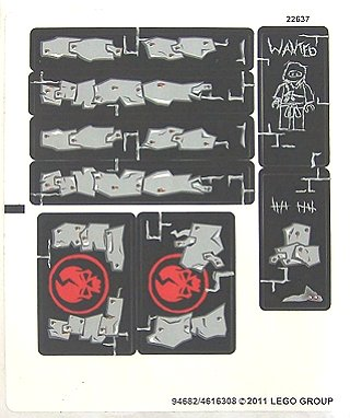 Sticker Sheet for Set 2505 - (94682/4616308)