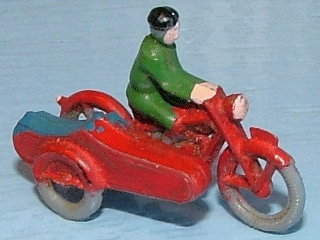 HO Scale, Motorcycle with Sidecar Long Touring