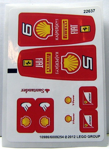 Sticker Sheet for Set 30190 - (10986/6009254)