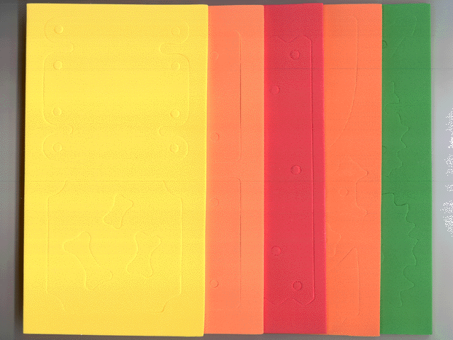 Foam for Set 3150 - Complete Set of 5 Sheets (22908)