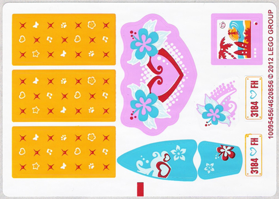 Sticker Sheet for Set 3184 - (10095456/4620856)