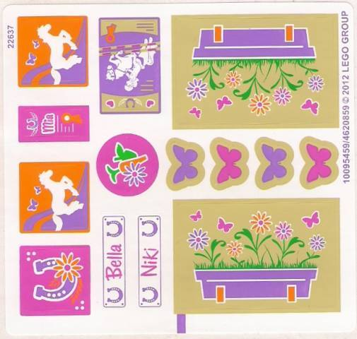 Sticker Sheet for Set 3189 - (10095459/4620859)