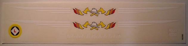 Sticker Sheet for Set 4031 - 2x 4031 Version - (163185)