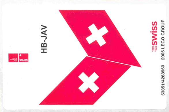 Sticker Sheet for Set 4032-8 - Sheet 1, SWISS Airlines (53351/4268960)