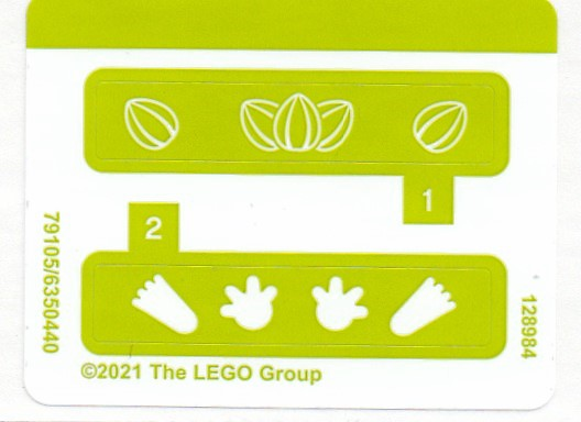 Sticker Sheet for Set 40482 - (79105/6350440)