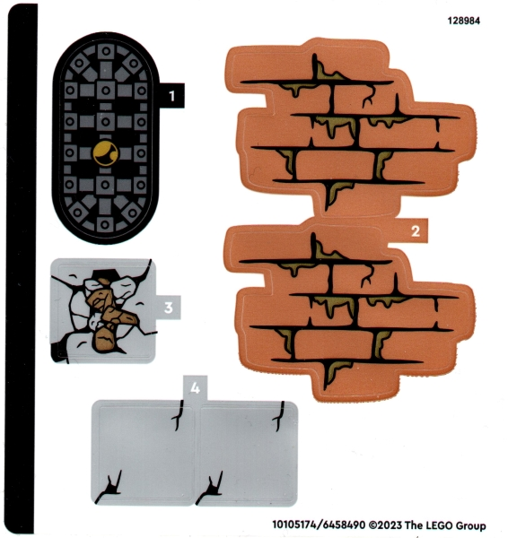 Sticker Sheet for Set 40598 - (10105174/6458490)