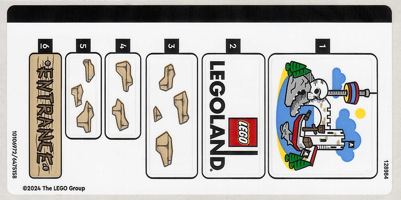 Sticker Sheet for Set 40710 - (10106972/6475158)