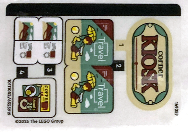 Sticker Sheet for Set 40757 - (10111052/6523919)