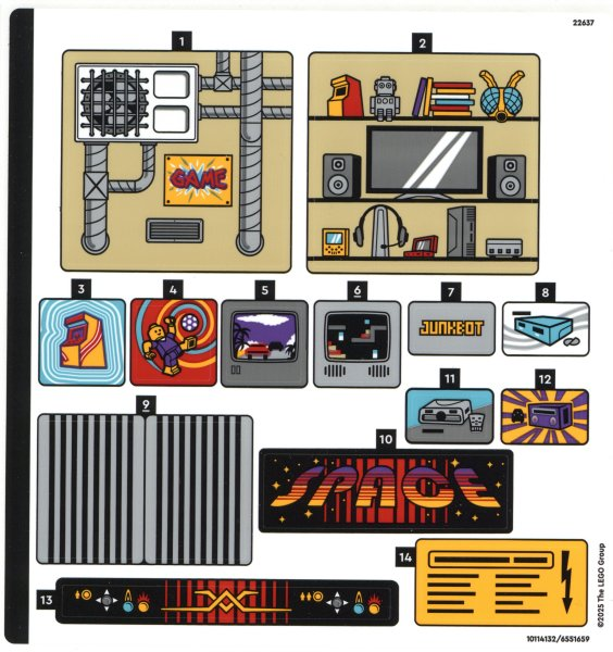Sticker Sheet for Set 40805 - (10114132/6551659)