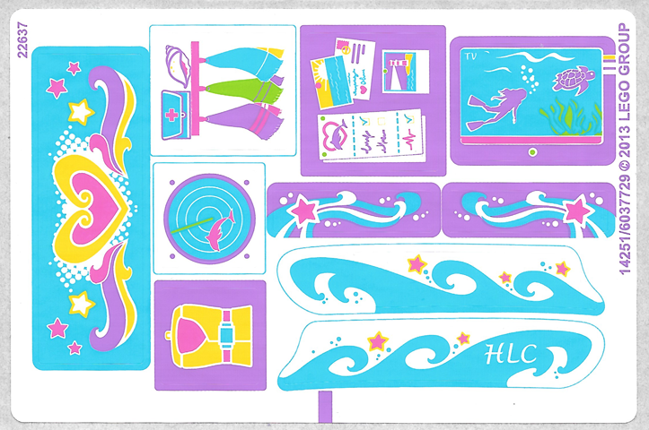 Sticker Sheet for Set 41015 - (14251/6037729)
