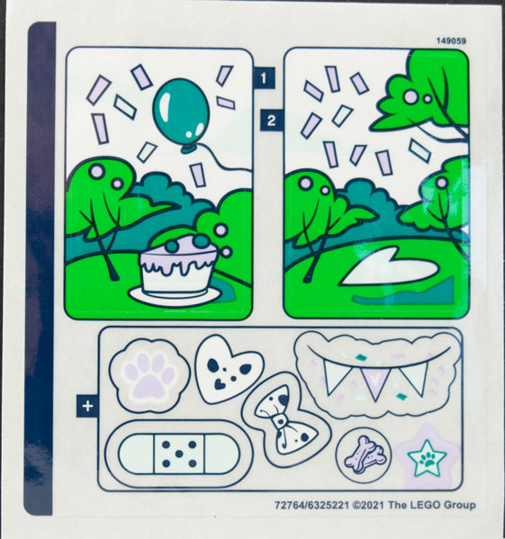 Sticker Sheet for Set 41663 - (72764/6325221)