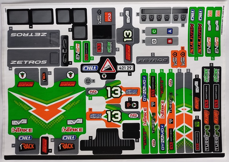 Sticker Sheet for Set 42129 - (77604/6338500)