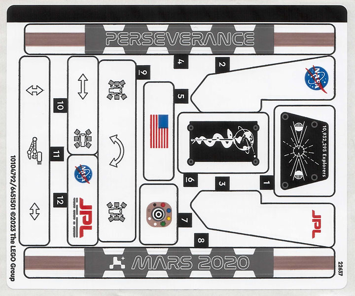 Sticker Sheet for Set 42158, Sheet 1 - (10104792/6451501)