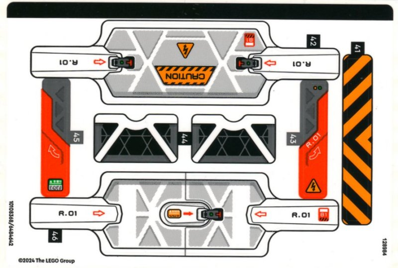 Sticker Sheet for Set 42181, Sheet 2 - (10108368/6484642)
