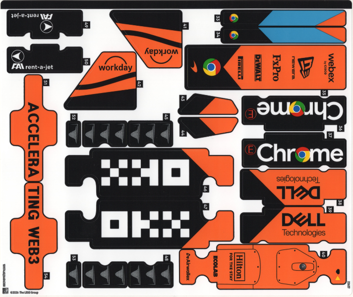 Sticker Sheet for Set 42228, Sheet 2 - (10117460/6606388)
