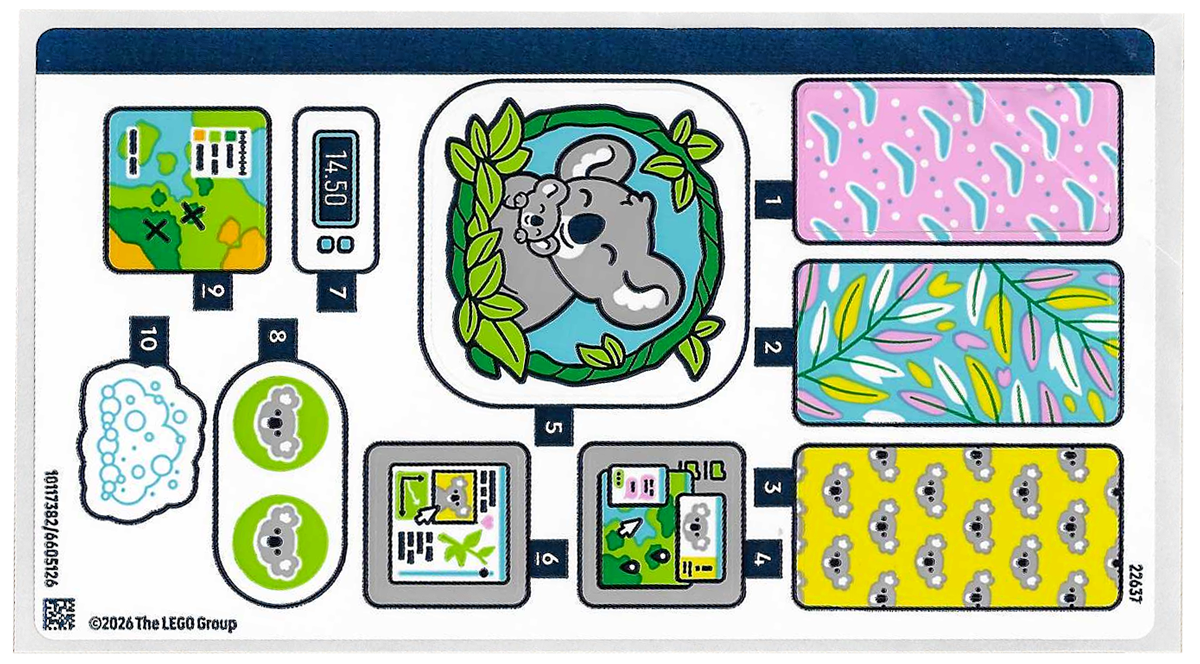 Sticker Sheet for Set 42701 - (10117382/6605126)