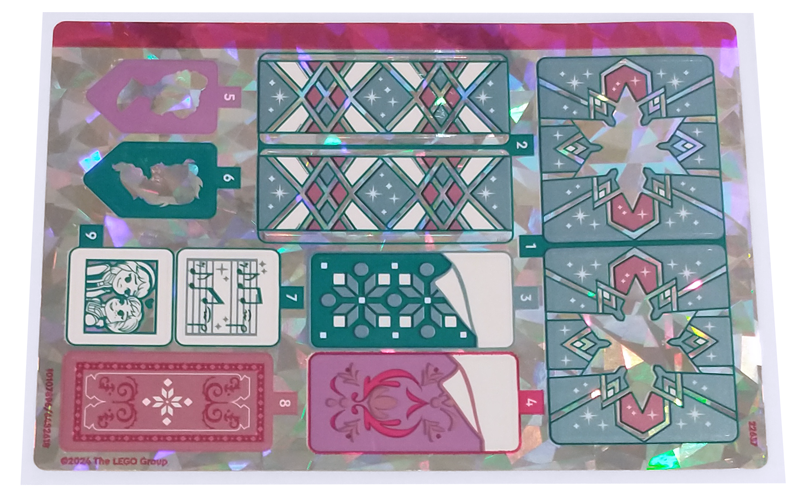 Sticker Sheet for Set 43244, Holographic Mirrored - (10107896/6482618)