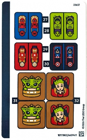 Sticker Sheet for Set 43302, Sheet 3 - (10117802/6609411)