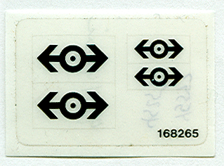 Sticker Sheet for Set 4525 - (168265)