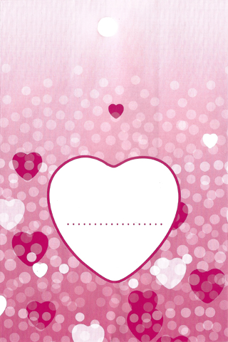 Clikits Paper, Party Favor Bag with Hearts and Spots on Pink Gradient Background Pattern