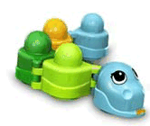 Primo Animal Snake with Four Sections with Studs on Top