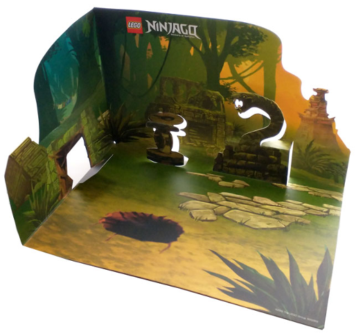 Paper Cardboard Backdrop for Set 5002919, Ninjago Jungle Shrine