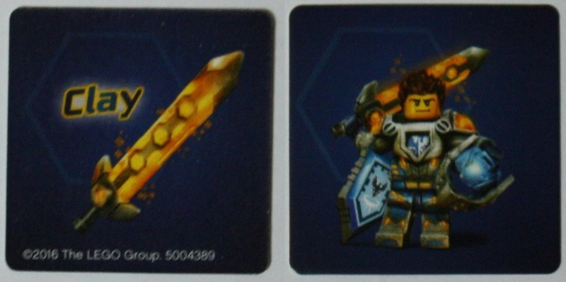 Paper Card Insert Nexo Knights Clay