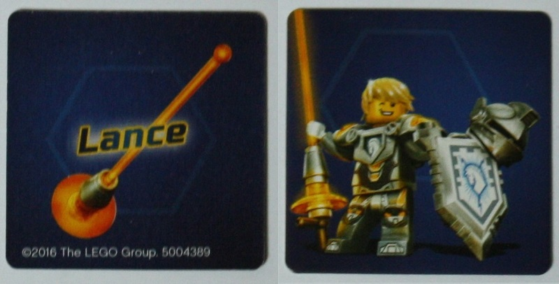 Paper Card Insert Nexo Knights Lance