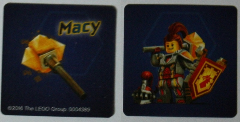 Paper Card Insert Nexo Knights Macy