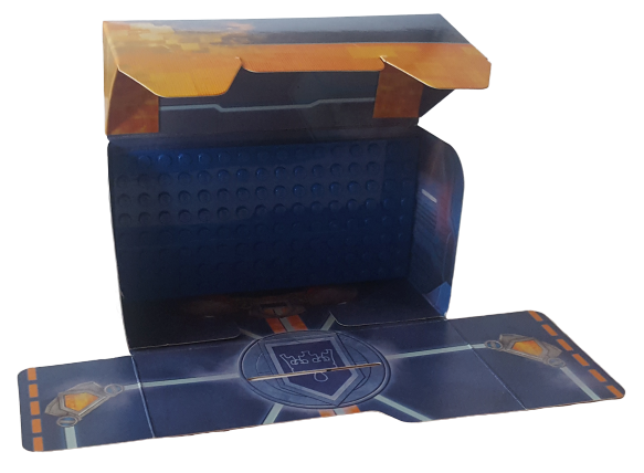 Paper Cardboard Backdrop for Set 5004389 with Attached 8 x 16 Blue Plate