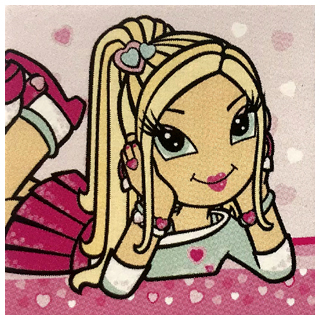 Clikits Frame Insert, Paper 4 x 4 with Heart Character Relaxing on Pink Background Pattern