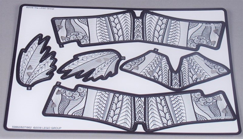 Plastic Skin Ink Koi Sheet 2 of 2 for Set 81003-1