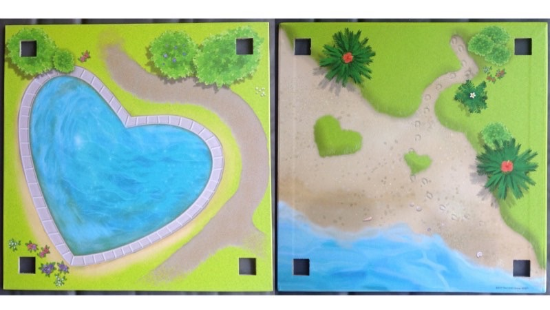 Paper Playmat Friends Heartlake City, Double-Sided, Heart-Shaped Pool / Beach