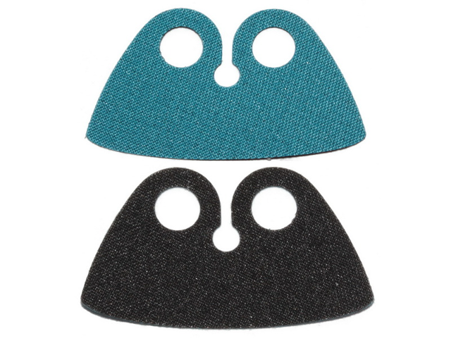 Minifigure Cape Cloth, High Rounded Collar with Dark Azure and Black Sides