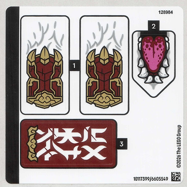 Sticker Sheet for Set 71863 - (10117399/6605549)