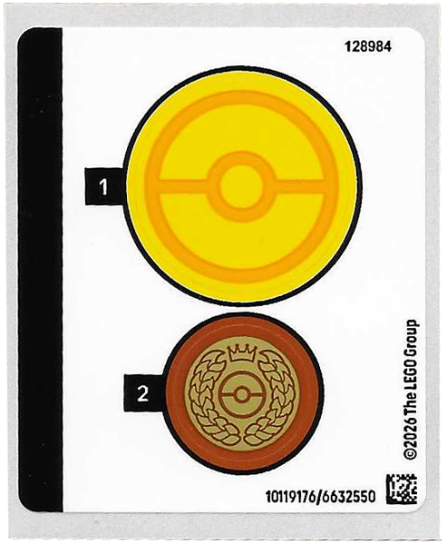Sticker Sheet for Set 72165 - (10119176/6632550)