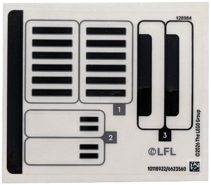 Sticker Sheet for Set 75458 - (10118922/6623560)