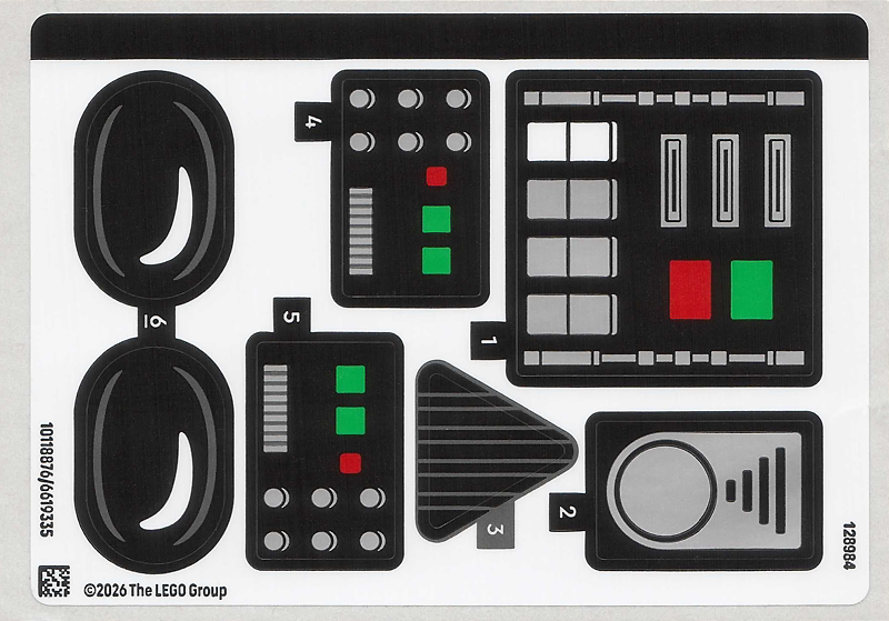Sticker Sheet for Set 75461 - (10118876/6619335)